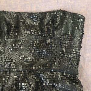 BCBGMaxAzria black sequin dress